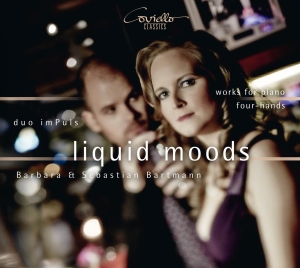Duo Impuls - Liquid Moods: Works For Piano Four- i gruppen CD / Klassisk hos Bengans Skivbutik AB (5632403)