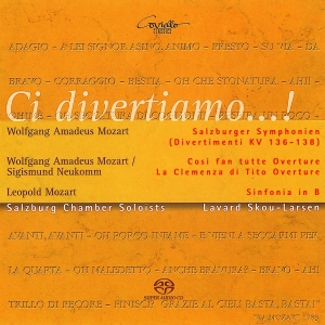 Wolfgang Amadeus & Leopold Mozart - Ci Divertiamo! - Salzburg Symphonie i gruppen Musikk / SACD / Klassisk hos Bengans Skivbutik AB (5632816)
