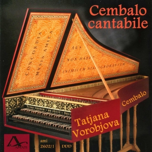 Tatjana Vorobjova - Cembalo Cantabile - Works By Bach, i gruppen CD / Klassisk hos Bengans Skivbutik AB (5632900)
