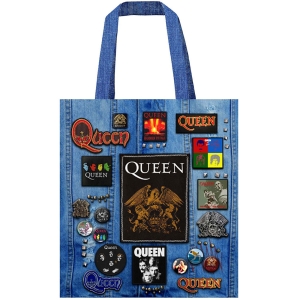 Queen - Crest (Multicolour, Battle, Totebag) i gruppen MERCHANDISE / Merch / Nyheter / Pop-Rock hos Bengans Skivbutik AB (5633042)