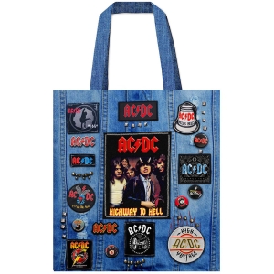 Ac/Dc - Highway To Hell (Multicolour, Battle, Totebag) i gruppen MERCHANDISE / Merch / Nyheter / Metal hos Bengans Skivbutik AB (5633044)