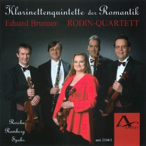 Eduard Brunner Rodin Quartett - Romantic Clarinet Quintets i gruppen CD / Klassisk hos Bengans Skivbutik AB (5633064)