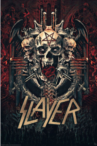 Slayer - Skull 91,5 X 61 Cm i gruppen Merchandise hos Bengans Skivbutik AB (5634374)