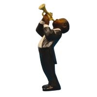 Jazzfigur - Trumpet (Höjd Ca 12Cm) i gruppen MERCHANDISE / Accessoarer /  hos Bengans Skivbutik AB (5634908)