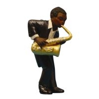 Jazzfigur - Bas Saxofon (Höjd Ca 12Cm) i gruppen MERCHANDISE / Accessoarer /  hos Bengans Skivbutik AB (5634909)