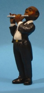 Jazzfigur - Tvärflöjt (Höjd Ca 12Cm) i gruppen MERCHANDISE / Accessoarer /  hos Bengans Skivbutik AB (5634911)