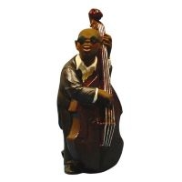 Jazzfigur - Kontrabas (Höjd Ca 12Cm) i gruppen MERCHANDISE / Accessoarer /  hos Bengans Skivbutik AB (5634918)