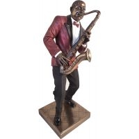 Jazz Statyett - Tenorsaxofon (Höjd Ca 24Cm) i gruppen MERCHANDISE / Accessoarer /  hos Bengans Skivbutik AB (5634975)