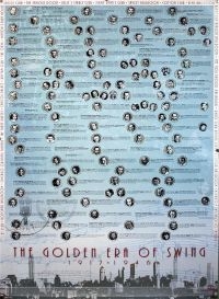 Jazz Poster 70X100 - The Golden Era Of Swing (1917-1946) i gruppen MERCHANDISE / Accessoarer /  hos Bengans Skivbutik AB (5634983)