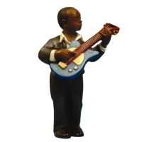 Jazzfigur - Basgitarr (Höjd Ca 12Cm) i gruppen MERCHANDISE / Accessoarer /  hos Bengans Skivbutik AB (5634988)
