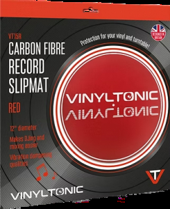 Vinyl Tonic - Carbon Fibre Slipmat (Red) i gruppen VI TIPSER / Vinyltonic hos Bengans Skivbutik AB (5635817)
