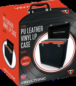 Vinyl Tonic - Pu Leather Lp Case Black i gruppen VI TIPSER / Vinyltonic hos Bengans Skivbutik AB (5635821)