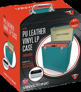 Vinyl Tonic - Pu Leather Lp Case Turquoise Incl Cloth & Brush Set i gruppen VI TIPSER / Vinyltonic hos Bengans Skivbutik AB (5635823)