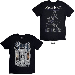 Ghost - Skeleta Album Cover 25 Tour Dates Uni Bl T-Shirt  (M) i gruppen MERCHANDISE / T-shirt / Heavy Metal hos Bengans Skivbutik AB (5637657)