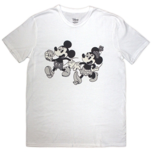 Disney - Mickey & Minnie Uni Wht T-Shirt i gruppen MERCHANDISE / T-shirt / Film-Musikkkal hos Bengans Skivbutik AB (5637953r)