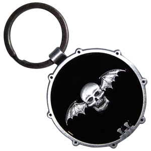 Avenged Sevenfold - Deathbat Drum Double-Sided Keychain i gruppen MERCHANDISE / Merch / Metal hos Bengans Skivbutik AB (5638287)