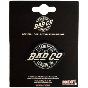 Bad Company - Est. 1973 Circle Logo Pin Badge i gruppen MERCHANDISE / Merch / Pop-Rock hos Bengans Skivbutik AB (5638468)