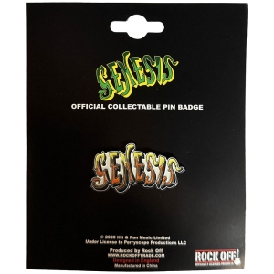 Genesis - Orange Classic Logo Pin Badge i gruppen MERCHANDISE / Merch / Pop-Rock hos Bengans Skivbutik AB (5638471)