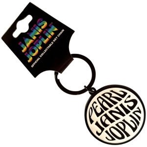 Janis Joplin - Pearl Emblem Mono Keychain i gruppen MERCHANDISE / Merch / Pop-Rock hos Bengans Skivbutik AB (5638472)