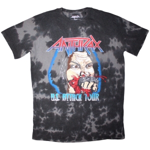Anthrax - Fistful Of Metal Uni Bl Dip-Dye T-Shirt i gruppen MERCHANDISE / T-shirt / Metal hos Bengans Skivbutik AB (5638729r)