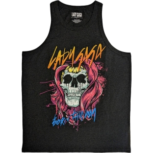 Lady Gaga - Skull Uni Char Tank T-Shirt i gruppen MERCHANDISE / T-shirt / Pop-Rock hos Bengans Skivbutik AB (5638752r)
