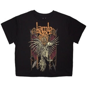 Lamb Of God - Crow Lady Bl Crop Top i gruppen MERCHANDISE / T-shirt / Metal hos Bengans Skivbutik AB (5638761r)