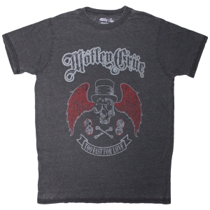 Motley Crue - Skull Wings Uni Bl Dip-Dye T-Shirt i gruppen MERCHANDISE / T-shirt / Metal hos Bengans Skivbutik AB (5638775r)