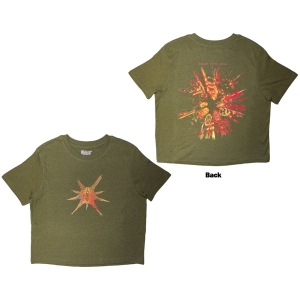 Slipknot - Tesf Band Figures Lady Green Crop Top i gruppen MERCHANDISE / T-shirt / Metal hos Bengans Skivbutik AB (5638795r)