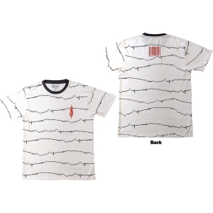 Slipknot - Tesf Tribal-S & Barcode Ringer Uni Wht T-Shirt i gruppen MERCHANDISE / T-shirt / Metal hos Bengans Skivbutik AB (5638796r)