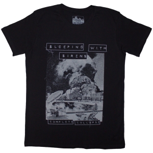 Sleeping With Sirens - Complete Collapse Uni Bl T-Shirt i gruppen MERCHANDISE / T-shirt / Punk hos Bengans Skivbutik AB (5638798r)