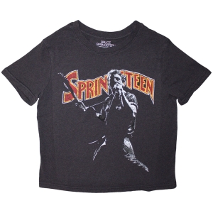 Bruce Springsteen - Stage Pose Lady Bl Crop Top i gruppen MERCHANDISE / T-shirt / Pop-Rock hos Bengans Skivbutik AB (5638804r)