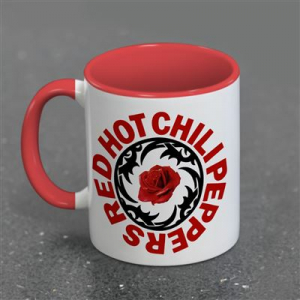 Red Hot Chili Peppers - Logo Stamp Red Coloured Inner Pod Mug i gruppen MERCHANDISE / Merch / Pop-Rock hos Bengans Skivbutik AB (5639337)