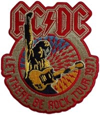 Ac/Dc - Patch Let There Be Rock Tour 1977 ( i gruppen MERCHANDISE / Tøypatch / Heavy Metal hos Bengans Skivbutik AB (5639487)