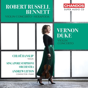 Chloe Hanslip Singapore Symphony O - Russell Bennett & Duke: Violin Conc i gruppen Musikk / SACD / Kommende / Klassisk hos Bengans Skivbutik AB (5639572)