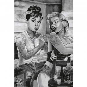 Audrey And Marilyn - Tattoo By James Danger Harvey 91,5 X 61 Cm i gruppen BW-Poster hos Bengans Skivbutik AB (5640257)