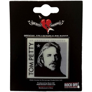Tom Petty - American Treasure Pin Badge i gruppen MERCHANDISE / Merch / Pop-Rock hos Bengans Skivbutik AB (5641734)