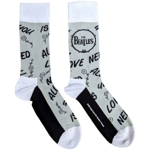 Beatles - Aynil & Drum Uni Grey Socks (Eu 36-40) i gruppen MERCHANDISE / / hos Bengans Skivbutik AB (5641742)