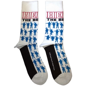 Beatles - Help Silhouettes Repeat Uni Wht Socks (Eu 36-40) i gruppen MERCHANDISE / / hos Bengans Skivbutik AB (5641746)