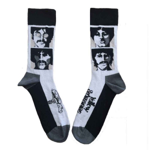 Beatles - Yellow Submarine Sea Of Science Faces Mono Uni Wht Socks (Eu 36-40) i gruppen MERCHANDISE / / hos Bengans Skivbutik AB (5641835)