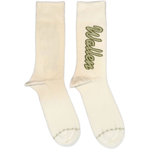 Morgan Wallen - Green Logo Baseball Uni Natrl Socks (Eu 40-45) i gruppen MERCHANDISE /  /  hos Bengans Skivbutik AB (5641843)