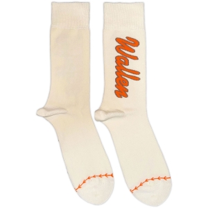 Morgan Wallen - Orange Logo Baseball Uni Natrl Socks (Eu 40-45) i gruppen MERCHANDISE /  /  /  hos Bengans Skivbutik AB (5641844)