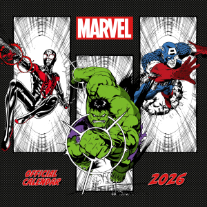 Marvel Comics  - 2026 Square Calendar i gruppen MERCHANDISE /  /  /  hos Bengans Skivbutik AB (5642884)