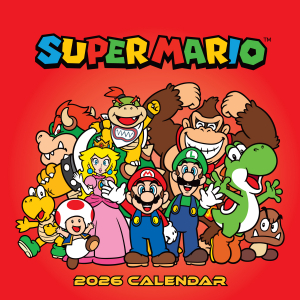 Super Mario  - 2026 Square Calendar i gruppen MERCHANDISE /  /  /  hos Bengans Skivbutik AB (5642899)