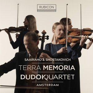 Dudok Quartet Amsterdam - Saariaho & Shostakovich: Terra Memoria i gruppen CD / Kommende / Klassisk hos Bengans Skivbutik AB (5643561)