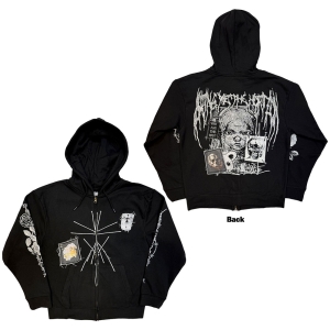 Bring Me The Horizon - Nailed Symbol Uni Bl Zip Hoodie i gruppen MERCHANDISE / Hoodies / Nyheter / Metal hos Bengans Skivbutik AB (5643853r)