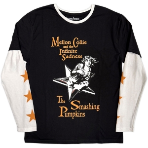 Smashing Pumpkins - Infinite Sadness Uni Bl/Wht Layered Longsleeve i gruppen MERCHANDISE / T-shirt / Nyheter / Pop-Rock hos Bengans Skivbutik AB (5643888r)