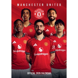 Manchester United Fc - 2026 A3 Calendar i gruppen MERCHANDISE / / / hos Bengans Skivbutik AB (5646798)