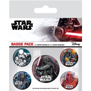 Star Wars  - Badge Pack (Dark Side) i gruppen MERCHANDISE / Pin-Button Badge / Soundtrack hos Bengans Skivbutik AB (5647036)
