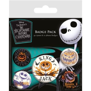 The Nightmare Before Christmas  - Badge Pack i gruppen MERCHANDISE / Pin-Button Badge / Soundtrack hos Bengans Skivbutik AB (5647037)