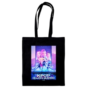 K-Pop Demon Hunters  - Key Art- Black Tote Bag i gruppen MERCHANDISE / Merch / Kommende / K-Pop hos Bengans Skivbutik AB (5647056)